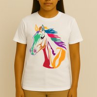 Rainbow Horse Lover Cute T-Shirt