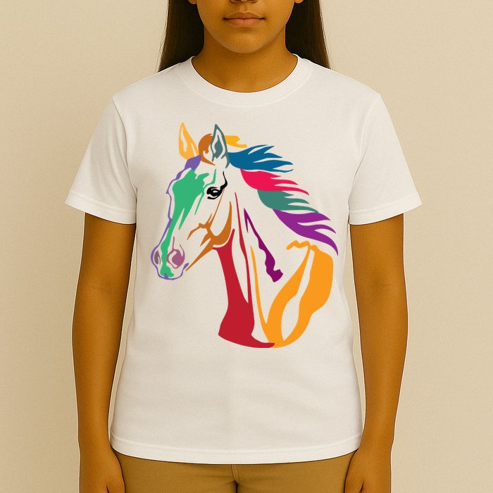 Rainbow Horse Lover Cute T-Shirt