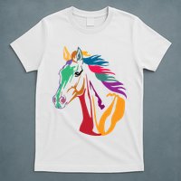 Rainbow Horse Lover Cute T-Shirt