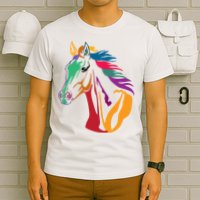 Rainbow Horse Lover Cute T-Shirt