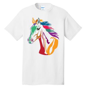 Rainbow Horse Lover Cute Tall T-Shirt