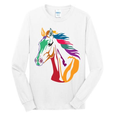 Rainbow Horse Lover Cute Tall Long Sleeve T-Shirt