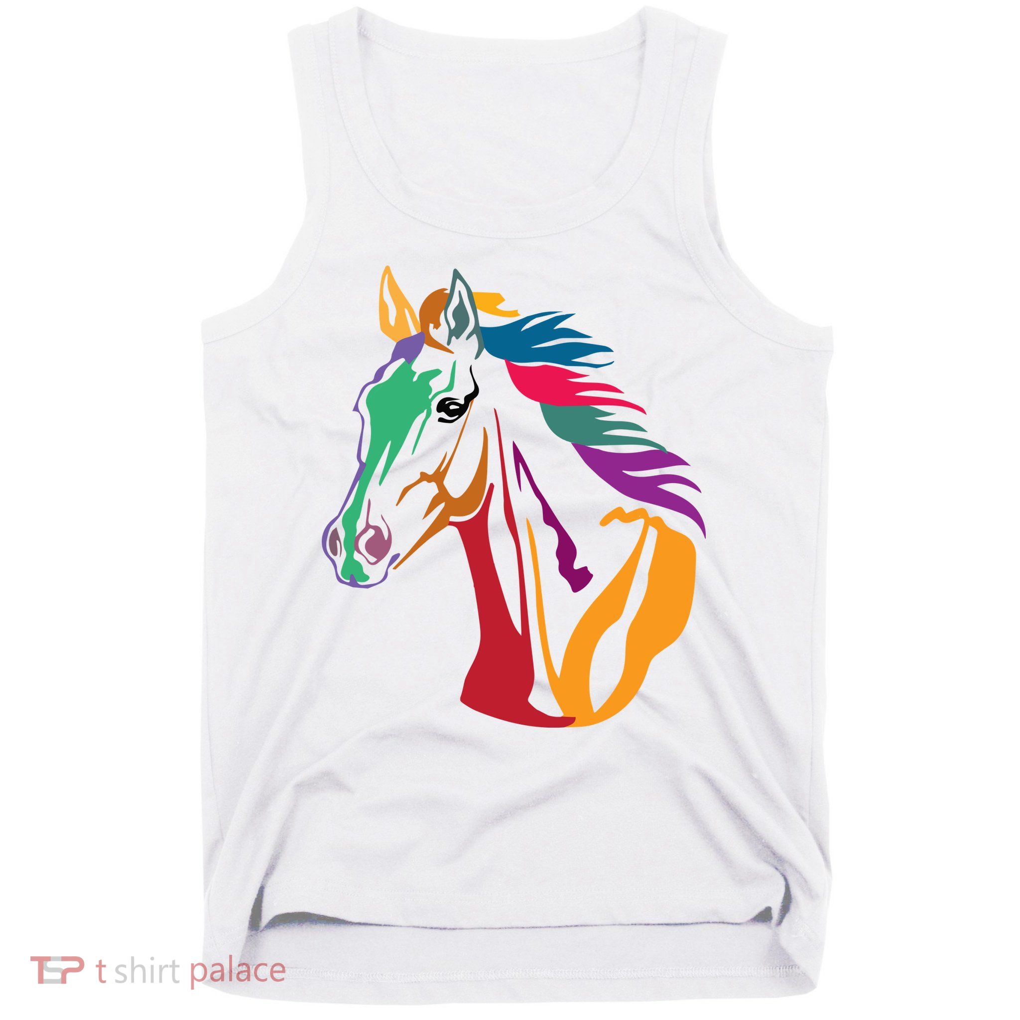 Rainbow Horse Lover Cute Tank Top