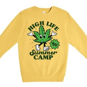 Retro High Life Summer Camp Since 1978 Premium Crewneck Sweatshirt