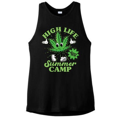 Retro High Life Summer Camp Since 1978 Ladies PosiCharge Tri-Blend Wicking Tank