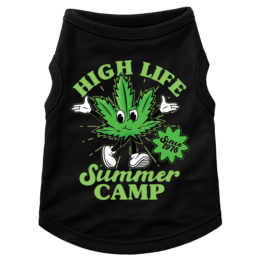 Retro High Life Summer Camp Since 1978 Doggie Tank