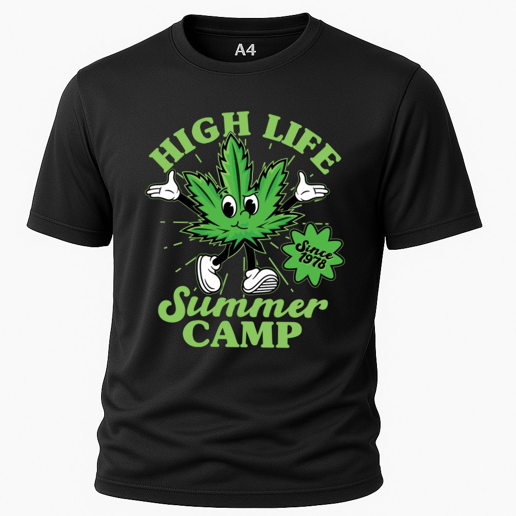 Retro High Life Summer Camp Since 1978 Cooling Performance Crew T-Shirt