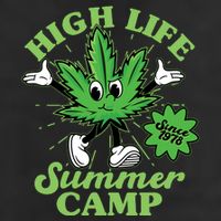 Retro High Life Summer Camp Since 1978 Adult Drive Performance Visor