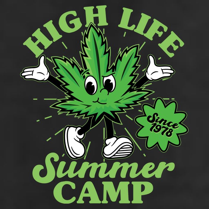Retro High Life Summer Camp Since 1978 Adult Drive Performance Visor