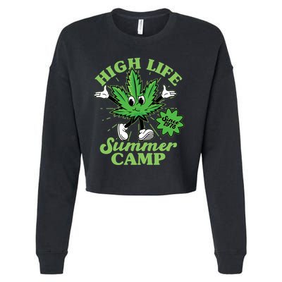 Retro High Life Summer Camp Since 1978 Cropped Pullover Crew