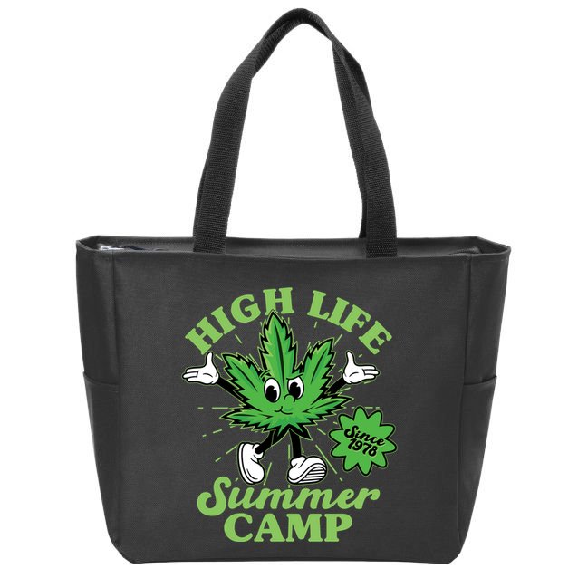 Retro High Life Summer Camp Since 1978 Zip Tote Bag