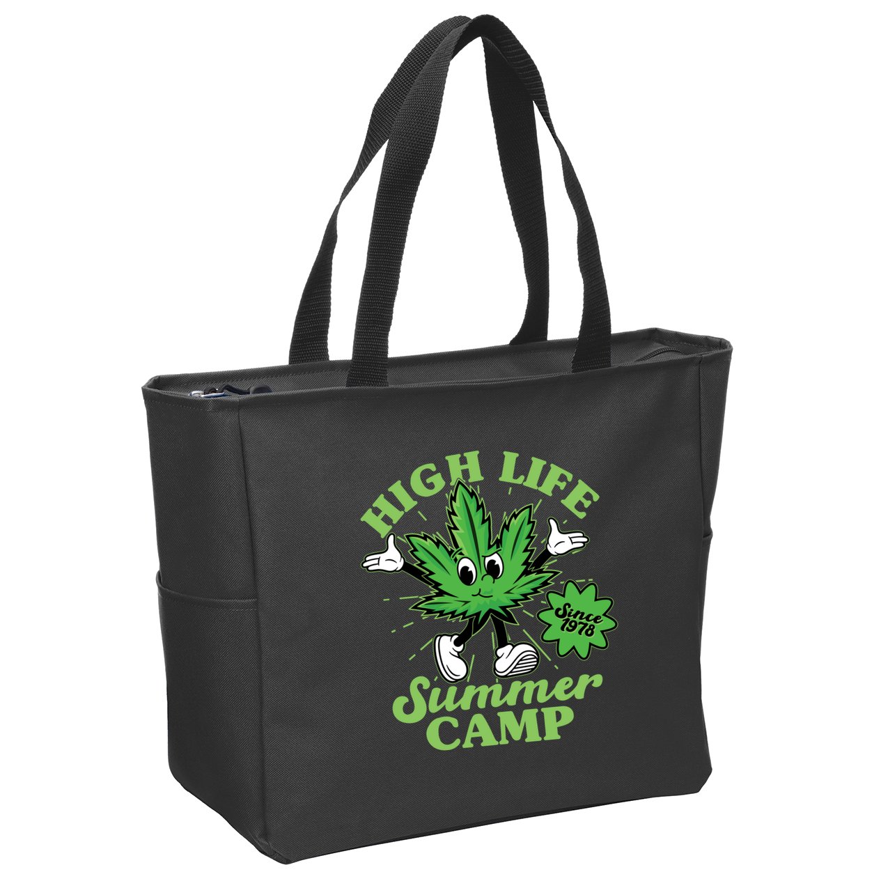 Retro High Life Summer Camp Since 1978 Zip Tote Bag