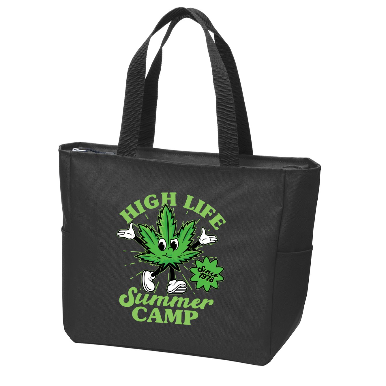 Retro High Life Summer Camp Since 1978 Zip Tote Bag