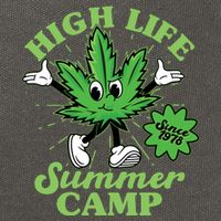 Retro High Life Summer Camp Since 1978 Cotton Canvas Backpack