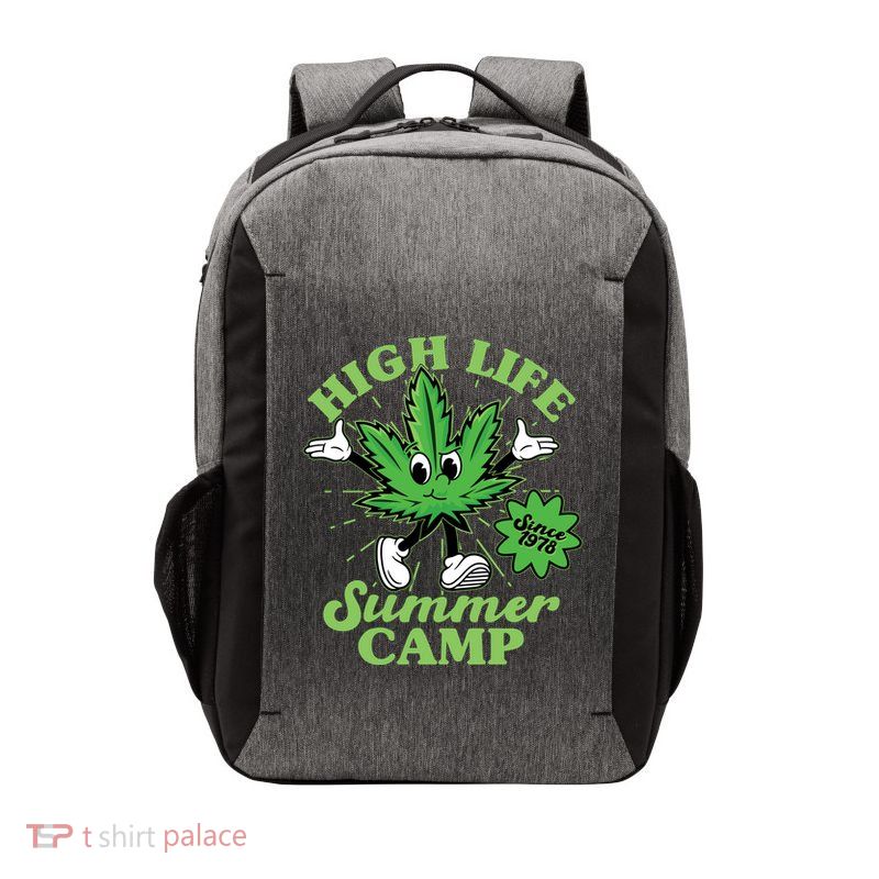 Retro High Life Summer Camp Since 1978 Vector Backpack