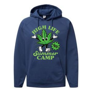 Retro High Life Summer Camp Since 1978 Performance Fleece Hoodie