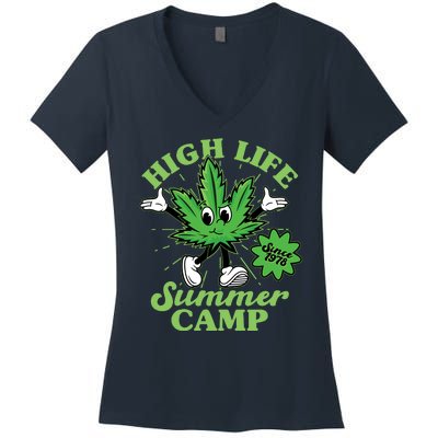 Retro High Life Summer Camp Since 1978 Women's V-Neck T-Shirt