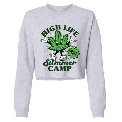 Retro High Life Summer Camp Since 1978 Cropped Pullover Crew