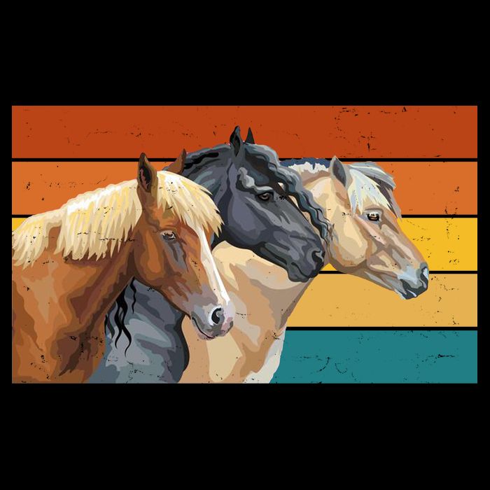 Retro Horses Lover Cute Gift Backpack