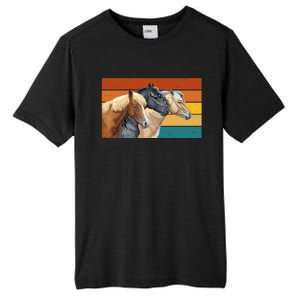 Retro Horses Lover Cute Gift Tall Fusion ChromaSoft Performance T-Shirt