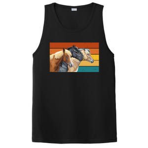 Retro Horses Lover Cute Gift PosiCharge Competitor Tank