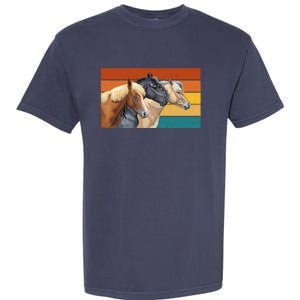 Retro Horses Lover Cute Gift Garment-Dyed Heavyweight T-Shirt