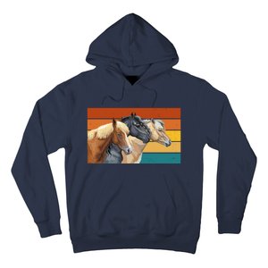 Retro Horses Lover Cute Gift Hoodie