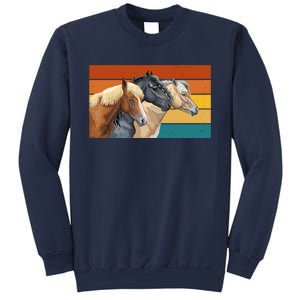 Retro Horses Lover Cute Gift Sweatshirt