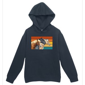 Retro Horses Lover Cute Gift Urban Pullover Hoodie