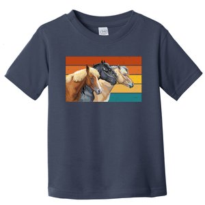 Retro Horses Lover Cute Gift Toddler T-Shirt