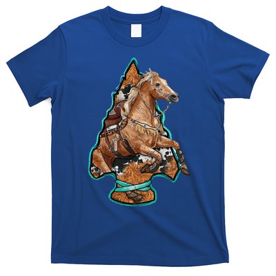 Retro Horse Lovers Cow Print Cow Western Country Cow Great Gift T-Shirt