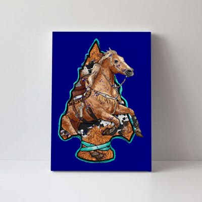 Retro Horse Lovers Cow Print Cow Western Country Cow Great Gift Canvas