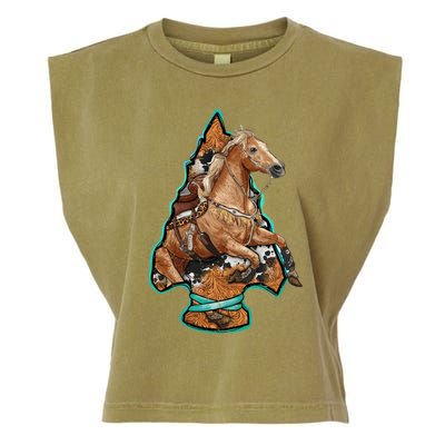 Retro Horse Lovers Cow Print Cow Western Country Cow Great Gift Garment-Dyed Women's Muscle Tee