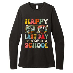 Retro Happy Last Day Of School Teacher Student Hello Summer Womens CVC Long Sleeve Shirt