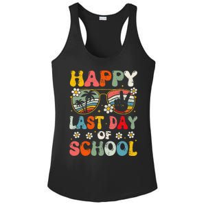 Retro Happy Last Day Of School Teacher Student Hello Summer Ladies PosiCharge Competitor Racerback Tank