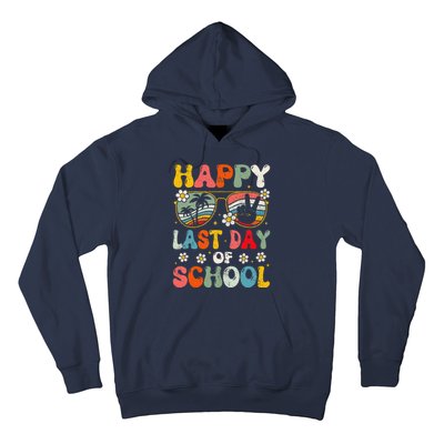 Retro Happy Last Day Of School Teacher Student Hello Summer Hoodie