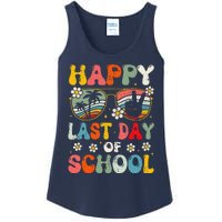 Retro Happy Last Day Of School Teacher Student Hello Summer Ladies Essential Tank