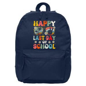 Retro Happy Last Day Of School Teacher Student Hello Summer 16 in Basic Backpack