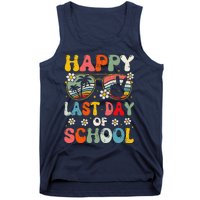 Retro Happy Last Day Of School Teacher Student Hello Summer Tank Top