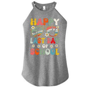 Retro Happy Last Day Of School Teacher Student Hello Summer Women's Perfect Tri Rocker Tank