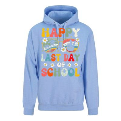 Retro Happy Last Day Of School Teacher Student Hello Summer Unisex Surf Hoodie