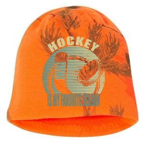 Retro Hockey Lovers Players Hockey Is My Favorite Season Gift Kati - Camo Knit Beanie