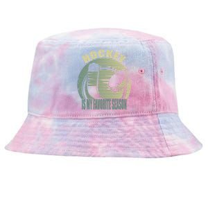 Retro Hockey Lovers Players Hockey Is My Favorite Season Gift Tie-Dyed Bucket Hat