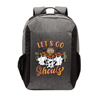 Retro Halloween Lets Go Ghouls Western Ghosts Disco Ball Gift Vector Backpack