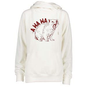 Rock Hyrax Lover Awawa Groundhog Dassi Womens Funnel Neck Pullover Hood