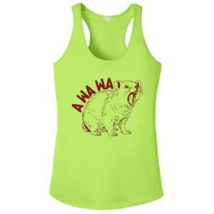 Rock Hyrax Lover Awawa Groundhog Dassi Ladies PosiCharge Competitor Racerback Tank