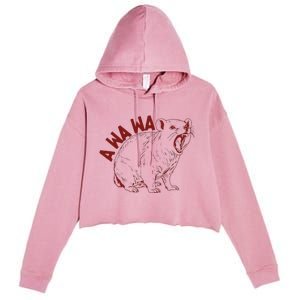 Rock Hyrax Lover Awawa Groundhog Dassi Crop Fleece Hoodie