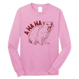 Rock Hyrax Lover Awawa Groundhog Dassi Long Sleeve Shirt