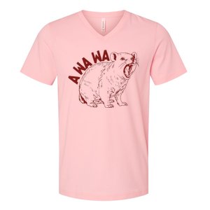 Rock Hyrax Lover Awawa Groundhog Dassi V-Neck T-Shirt