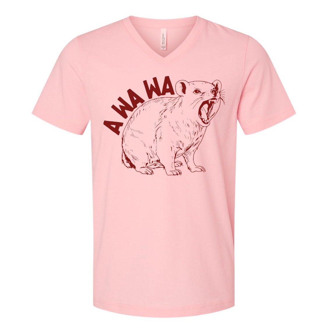 Rock Hyrax Lover Awawa Groundhog Dassi V-Neck T-Shirt